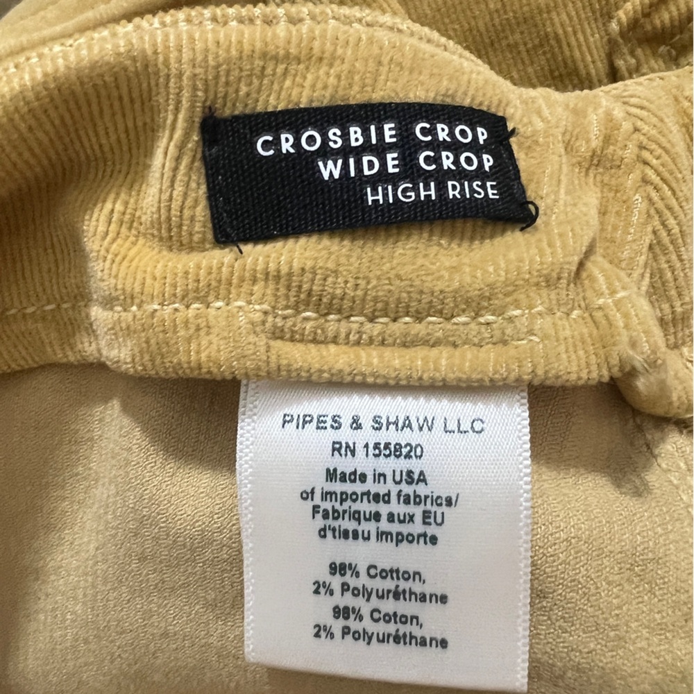 Veronica‎ Beard Size 29 Crosbie Corduroy Crop Wide Leg Pants In Wood Thrush - Picture 12 of 13